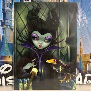 Disney parks maleficent enthroned Jasmine Becket Griffith postcard 5x7 print NWT
